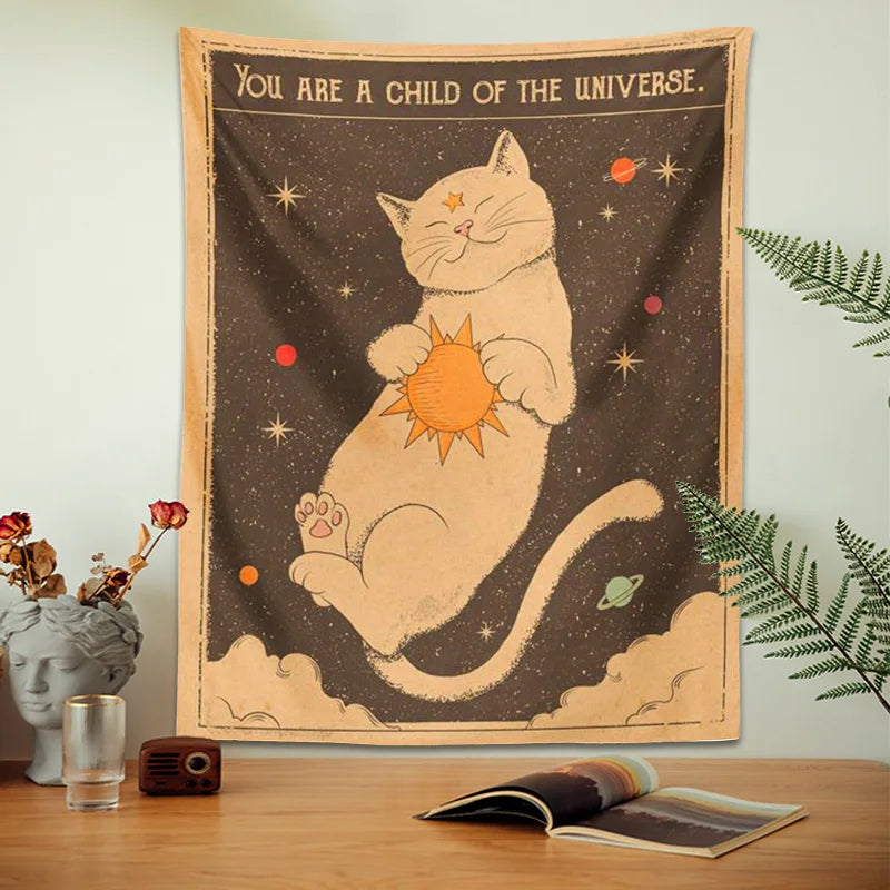 Tarot Cat Tapestry