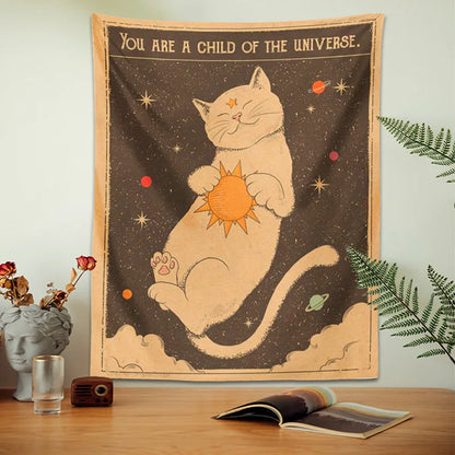 Tarot Cat Tapestry