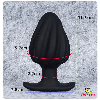 YWZAO Couples Thong Plug Silicone Anal Toy for Men Women