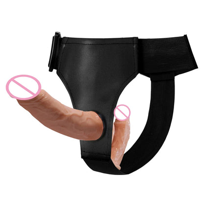 Double-Ended Penis Strap on Ultra Elastic Harness Belt