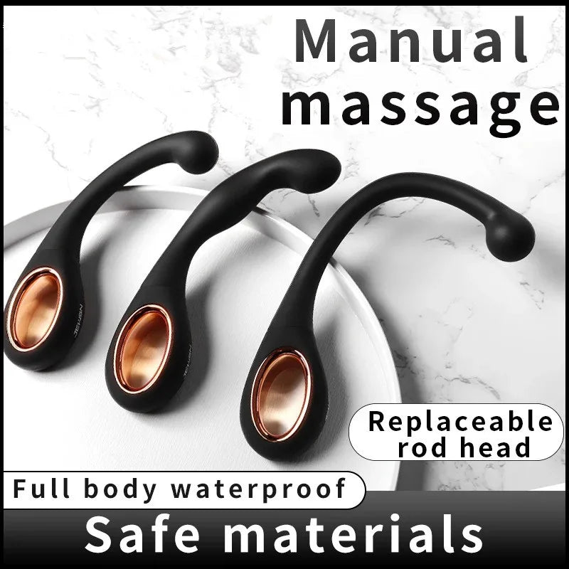 Non-Slip Manual Massager Silicone Anal Sex Toy for Enhanced Pleasure Control Method Manual