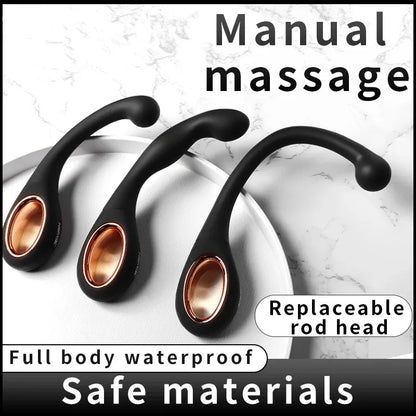 Non-Slip Manual Massager Silicone Anal Sex Toy for Enhanced Pleasure Control Method Manual