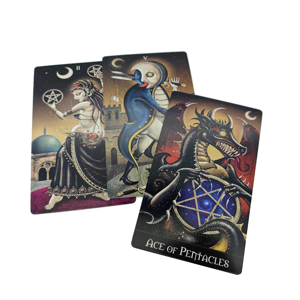 Deviant Moon Divination Tarot Borderless Edition with Guidebook,