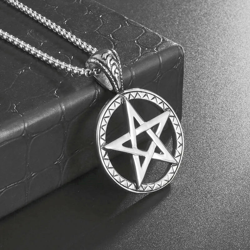 Stainless Steel Pentagram Pendant
