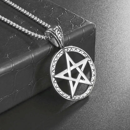 Stainless Steel Pentagram Pendant